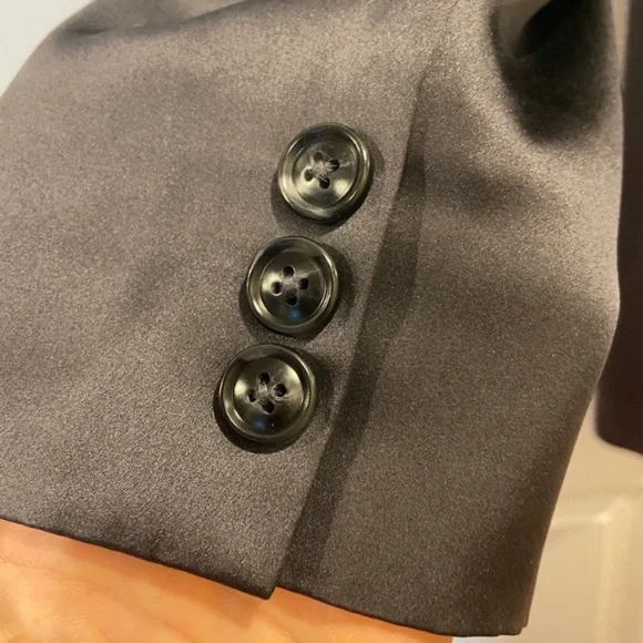 Fleur du Mal Black Crop Suit Pants and Jacket Set - Picture 7 of 9